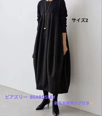비어즐리 BEARDSLEY 자카드 말 원피스 택 포함 미사용 새상품