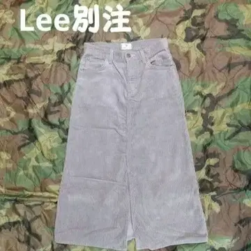 Lee 별주 굵은 폭 코듀로이 롱 스커트 빔즈 보이 차오패닉