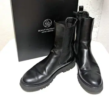 새상품급 BEAUTY&YOUTH UNITED ARROWS 부츠 38 블랙