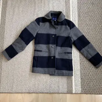 Urban Research 스트라이프 울 코트 38