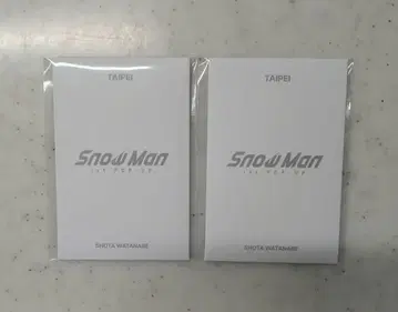 SnowMan PopUp 타이베이 와타나베 쇼타 포토 카드 팩 C x 2