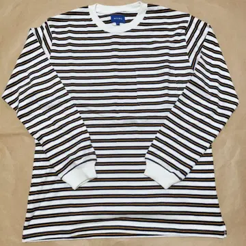 BEAMS 1 포켓 보더 TEE S 사이즈