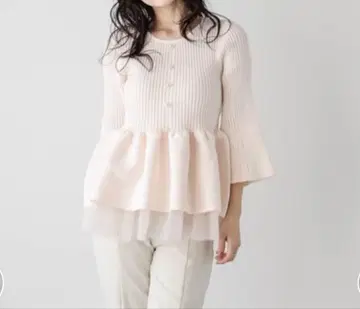 Lajour 2way 페플럼 니트 FREE