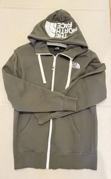 THE NORTH FACE 올리브 그린 후드티