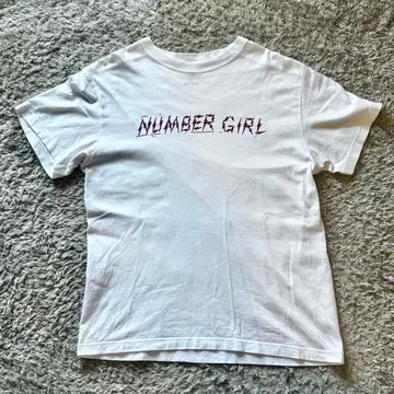 NUMBER GIRL 로고 프린트 T셔츠 M 사이즈