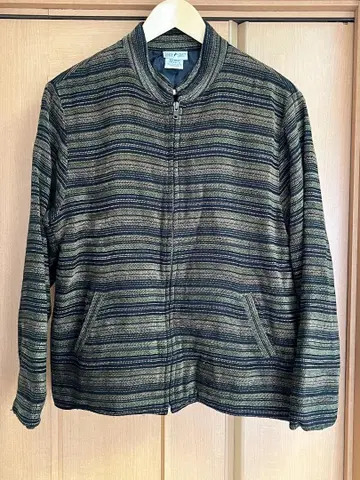 90s 화이트 스태그 보더 자켓 빈티지 구제 의류