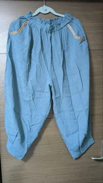티티카카 에그 턱 팬츠 블루?