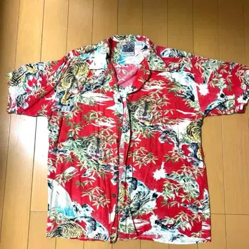 구택 AVANTI SILK 알로하 셔츠 L