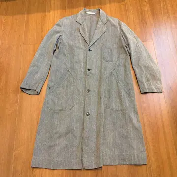 연대 미상 빈티지 블랙 샴브레이 아틀리에 코트