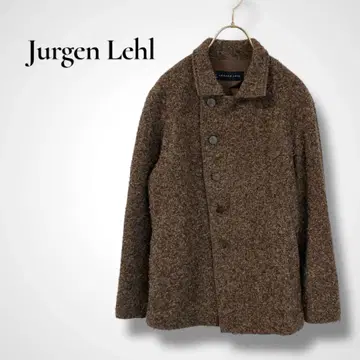 Jurgen Lehl 요건 레일 울 브라운 숏 자켓