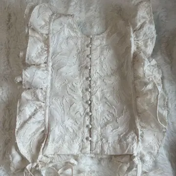 AIC. 프릴 자카드 상의 / 자카드 와이드 팬츠 셋업