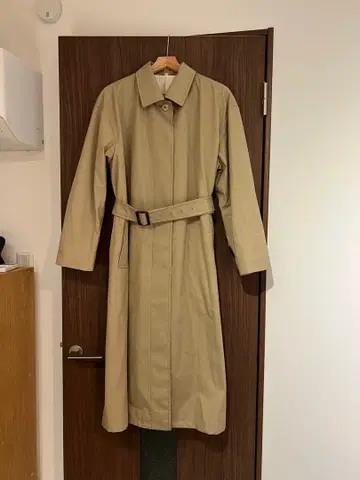 무지 라보 MUJI labo 고밀도 코튼 싱글 브레스 코트 베이지