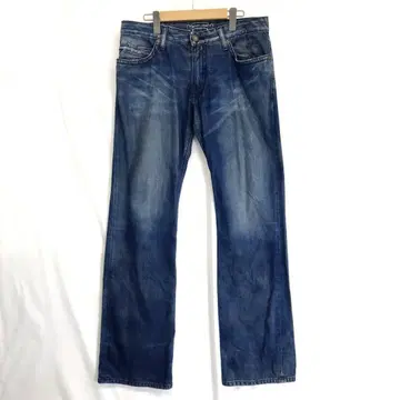 ROBIN'S JEAN : USA제 깃털 스터드 스트레이트 데님
