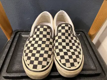 VANS 애너하임 체크 무늬 깃발 슬립온