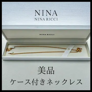 [ NINA RICCI ] 하트 목걸이*골드*케이스 포함*새상품급