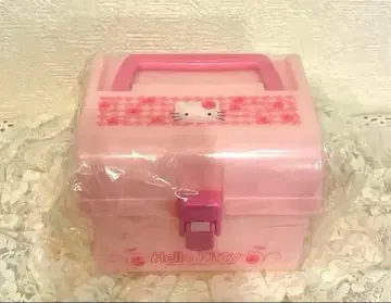 레어 카멜리아 로즈 키티 수납 박스 손잡이 포함 BOX 핑크