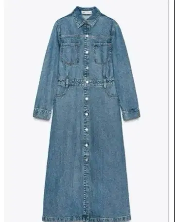새상품급 완판템 ZARA 데님 롱 원피스