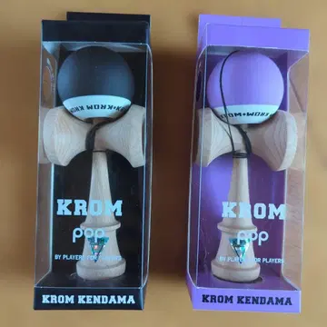 KROM 켄다마 블랙 보라색 2색 세트