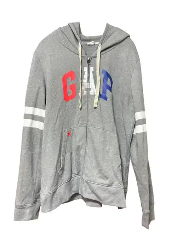 GAP 갭 로고 후드티 그레이