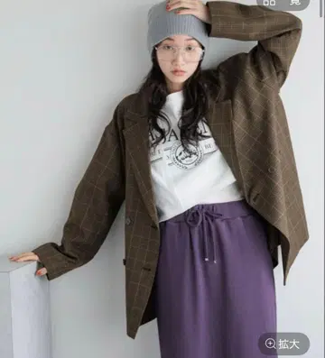 라나텍 크루즈 자켓 로리즈팜 브라운 체크