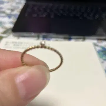 cui cui 골드 트위스트 다이아몬드 반지