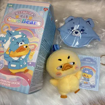 정품 새상품 업세트 덕 케어베어 콜라보레이션 시리즈