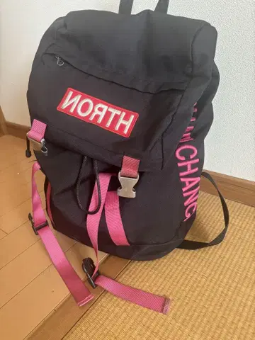NORTH 블랙 핑크 백팩