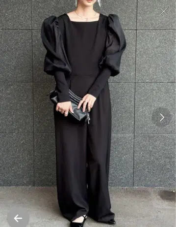 새상품급 셀렉트모카 시어 퍼프 슬리브 올인원 결혼식