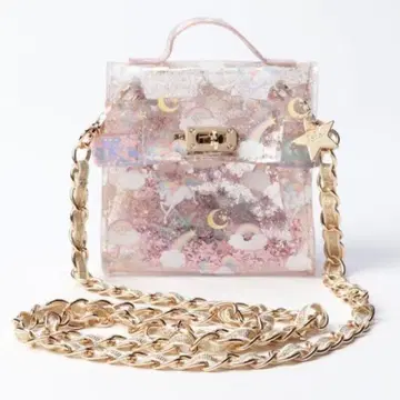 페페 fafa PVC 유니콘 미니백 파우치 소품함 스트랩