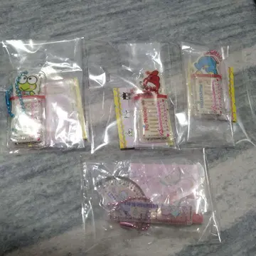 산리오  빗 참 분도기 키링 가챠 모음 판매