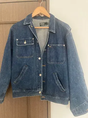 다크 블루 데님 자켓 4 포켓
