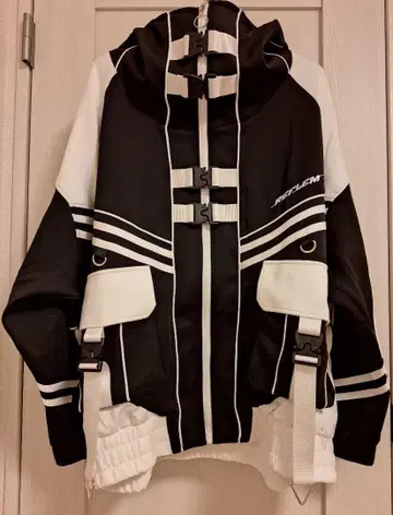 REFLEM 사이버 절개 하이넥 저지 후드티