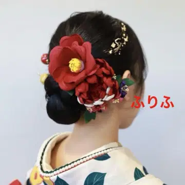 4 후리후 헤어콤 3점 & 금박 (머리 장식)