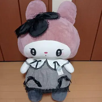 특대형 마이멜로디 리본 포함 핑크 봉제 인형