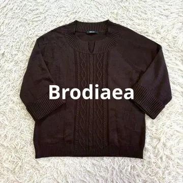 Brodiaea 케이블 스웨터 (다크 브라운)