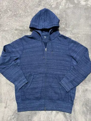 UNIQLO 네이비 집업 후드티