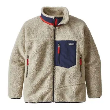 patagonia 레트로X 크림, 네이비 키즈 XL 사이즈