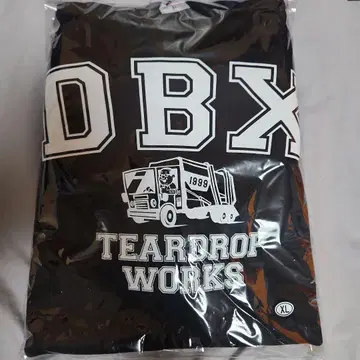 dustbox TEARDROP WORKS 후드티 XL 블랙 미개봉 새상품