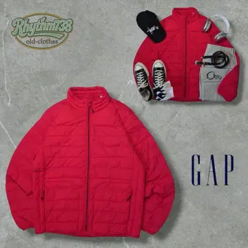 [ 인기 트렌드 컬러 ] GAP PRIMALOFT 패딩 자켓 경량 레드