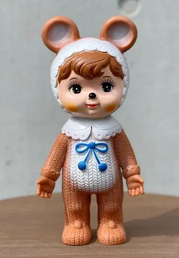 나카요시 챠미짱 애니멀 시리즈 곰 쇼와 레트로 소프트 비닐 일본산