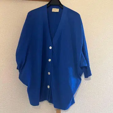 [ 새상품 ] UNITED ARROWS 오부 소매 가디건 파랑