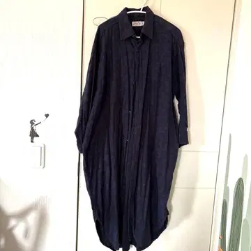 Beams Boy 페이즐리 다크 네이비 셔츠 원피스 빔즈 보이