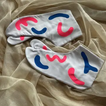 핑크와 블루 아트 타비