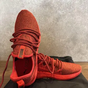 PUMA 레드 러닝화 28cm