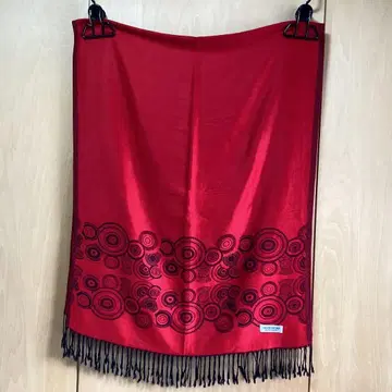 Pashmina 100% 캐시미어 스톨 빨간색