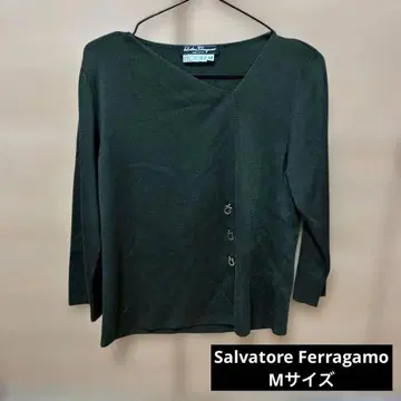 [ Salvatore Ferragamo ] 긴팔 M 사이즈 다크 그린