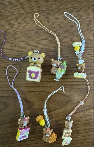 리락쿠마 지역 한정 스트랩 6개 세트