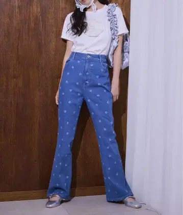 하나씩 플레어 데님 S