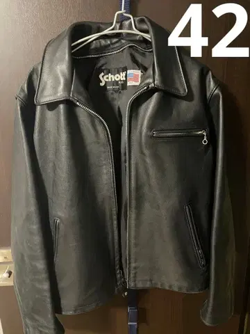 Schott 블랙 가죽 자켓 42 643
