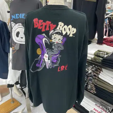 (44) BETTY BOOP 긴팔 T셔츠 블랙